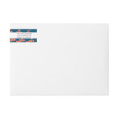Watercolor Kreeft Zeevruchten Strand Bruiloft Logo (Voorkant)