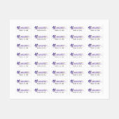 Watercolor Kristallen & Gouden Minimalistische Kle Labels (Vel)