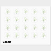 Watercolor Kruid Dill Ronde Sticker (Vel)