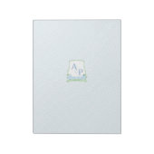 Watercolor Kuif Budget Bruiloft A7 Envelop Voering Notitieblok (Linkerzijde)