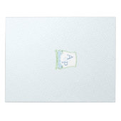 Watercolor Kuif Budget Bruiloft A7 Envelop Voering Notitieblok (Voorkant)