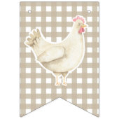 Watercolor Kuiken 1e verjaardag Vlaggetjes (Tweede vlag)