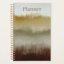 Watercolor Kunst Planner | 5.5 x 8.5 | Bruin