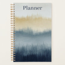 Watercolor Kunst Planner | 5.5x8.5 | Blauw