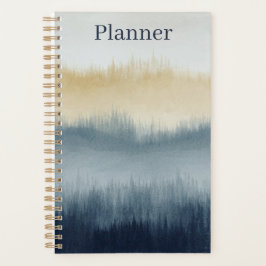 Watercolor Kunst Planner | 5.5x8.5 | Blauw