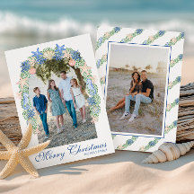 Watercolor Kust Kerst Garland Foto