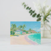 Watercolor Kustkunst Ansichtkaart Briefkaart (Staand voorkant)