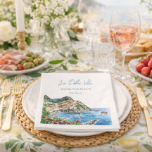 Watercolor La Dolce Vita Italiaans Bruidsfeest