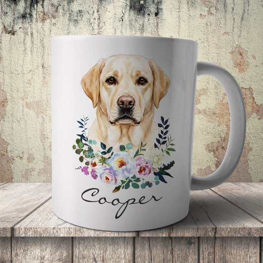 Watercolor Labrador Retriever Koffiemok