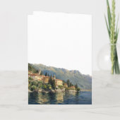 Watercolor Lake Como Elegant Huwelijk Programma (Achterkant)