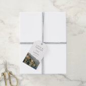 Watercolor Lake Como Italiaans Huwelijk Bedankt Cadeaulabel (Met Touw)