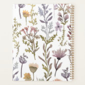 Watercolor Landelijk Bloemmotief Planner (Achterkant)