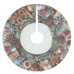 Watercolor Landelijke Kerstvakantie Kerstboom Rok