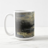 Watercolor Landscape Custom Name Mug Koffiemok (Links)