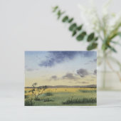 watercolor Landscape Painting  Briefkaart (Staand voorkant)