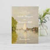 Watercolor Landscape Wedding Invitation Kaart (Staand voorkant)