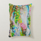 Watercolor Landschap 2 Accent Kussen (Voorkant(Verticaal))