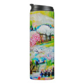 Watercolor Landschap 2 Thermosbeker (Geroteerd rechts)
