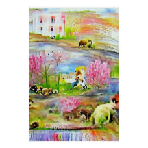 Watercolor Landschap