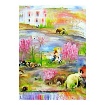 Watercolor Landschap 