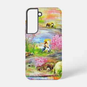 Watercolor Landschap Samsung Galaxy Hoesje