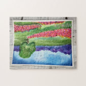 Watercolor Lanscape Puzzle Legpuzzel (Horizontaal)