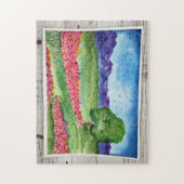 Watercolor Lanscape Puzzle Legpuzzel (Verticaal)