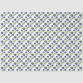 Watercolor Large Blueberry Pattern Tissue Paper Tissuepapier (Voorkant)