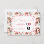 Watercolor Lash Artist Bedankkaart (Voorkant)