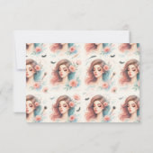 Watercolor Lash Artist Bedankkaart (Achterkant)