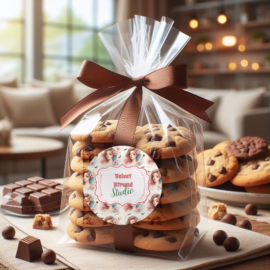 Watercolor Lash Artist Ronde Sticker