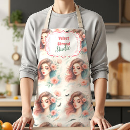 Watercolor Lash Artist Schort