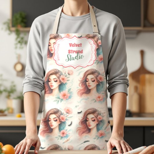 Watercolor Lash Artist Schort