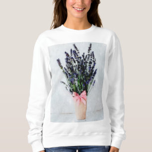 Watercolor Lavendel Boeket Sweatshirt