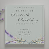 Watercolor Lavendel ELKE VerrassingsVerjaardagsfee Kaart