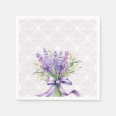 Watercolor Lavendel  Servet (Voorkant)