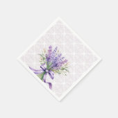 Watercolor Lavendel  Servet (Hoek)
