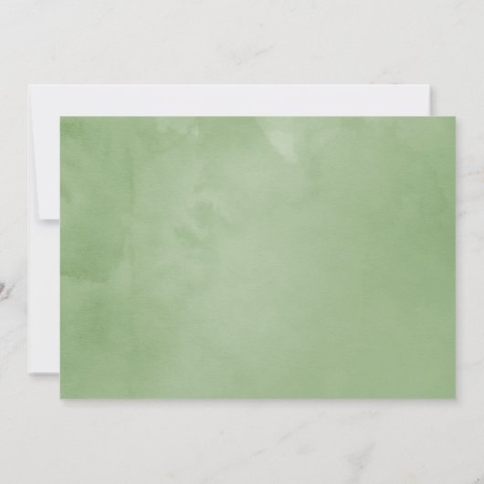 Watercolor Lavendel Trouw Save the Date Kaart (Achterkant)