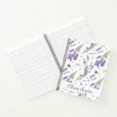 Watercolor Lavendel Tuin Notitieboek (Binnen)