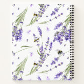 Watercolor Lavendel Tuin Notitieboek (Achterkant)