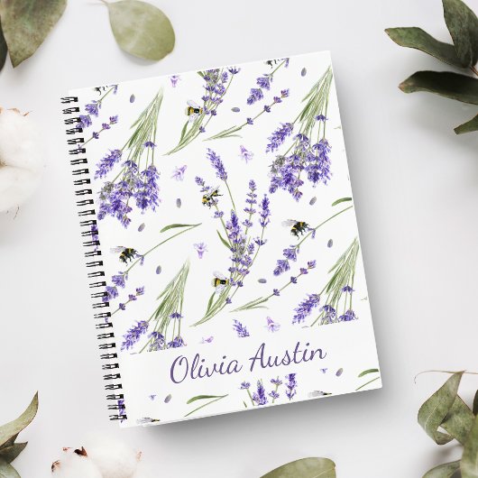 Watercolor Lavendel Tuin Notitieboek