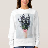 Watercolor Lavender Bouquet Sweatshirt (Voorkant)