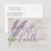 Watercolor Lavender Essential Oils Class Postcard Briefkaart (Voorkant / Achterkant)