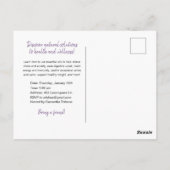 Watercolor Lavender Essential Oils Class Postcard Briefkaart (Achterkant)