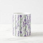 Watercolor Lavender Flowers Koffiemok (Center)