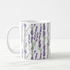 Watercolor Lavender Flowers Koffiemok