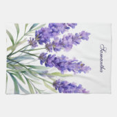 Watercolor Lavender Flowers Theedoek (Horizontaal)