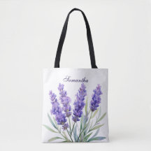 Watercolor Lavender Flowers