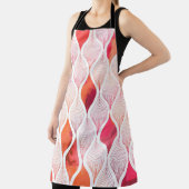 Watercolor leafs texture repeat modern pattern schort (Insitu)
