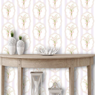 Watercolor Lelietje-van-dalen Bloemige Botanisch Behang